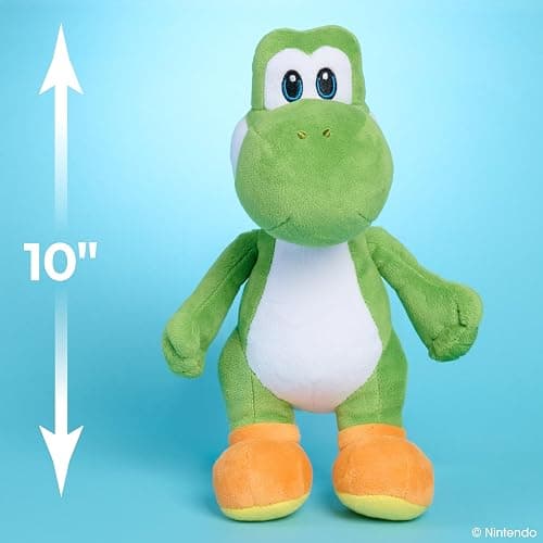 Super Mario™ Small Plush Yoshi, 10-Inch Collectible Plush | Toy Character with Super-Soft Fabrics, Kids Toys by Just Play, Ages 3+ thumbnail 3