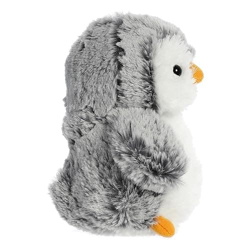 Aurora® Playful Pompom Penguin™ Mini Stuffed Animal - Vibrant Companions for Warm Cuddles - Perfect for Adults, Kids, and Birthdays - Gray 6 Inches thumbnail 4
