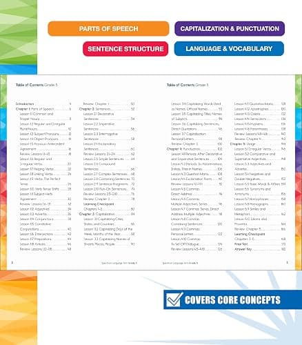 Spectrum Language Arts 5th Grade Workbook, ELA Books for Kids Ages 10-11 Covering Parts of Speech, Vocabulary, English Grammar, Sentence Structure, and More, Classroom or Homeschool Curriculum thumbnail 2