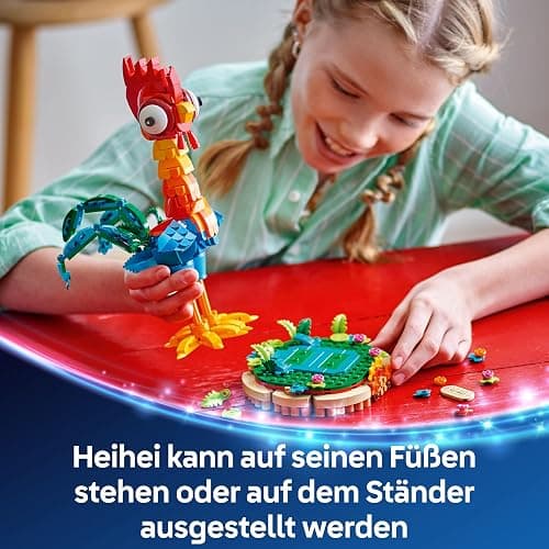 LEGO ǀ Disney Vaiana 2: Heihei Spielzeug - Tierfigur zum Spielen & Ausstellen mit drehbarem Kopf, beweglichen Flügeln & Schwanzfedern sowie Ständer - Geschenk für Mädchen ab 9 Jahren - 43272 thumbnail 8