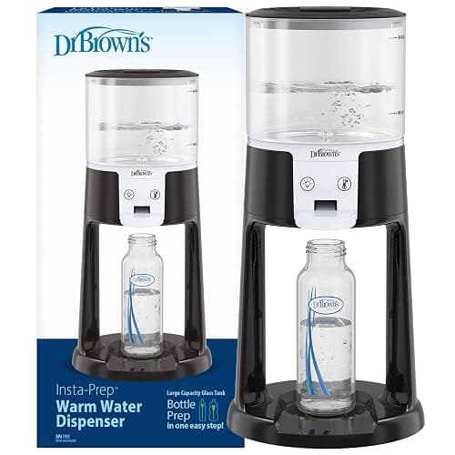 Dr. Brown's Insta-Prep Warm Water Dispenser to Instantly Prepare Baby’s Formula Bottle,Large Capacity Glass Tank with 3 Temperature Settings,Black - Black - Image 1