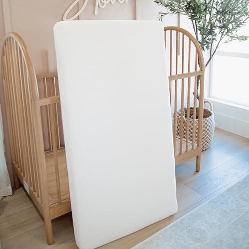 Newton Baby Essential Waterproof Crib Mattress and Toddler Bed - Ultra-Breathable Proven to Reduce Suffocation Risk, Washable Core & Cover, All-Stages, Deluxe 4" - Thick White thumbnail 2