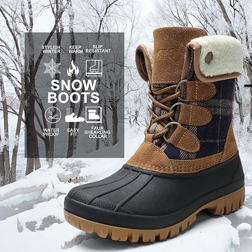 STQ Womens Winter Duck Boots Waterproof Cold Weather Snow Boots thumbnail 7