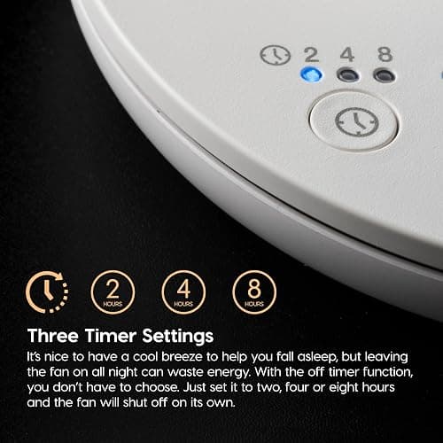 IRIS USA WOOZOO Air Circulator Fan with Remote, Oscillating Table Fan, 8 Speeds, 82ft Max Air Distance, 65° Tilt, Ultra Quiet DC Motor, Small Desk Fan for Bedroom, Office, Dorm, White thumbnail 9