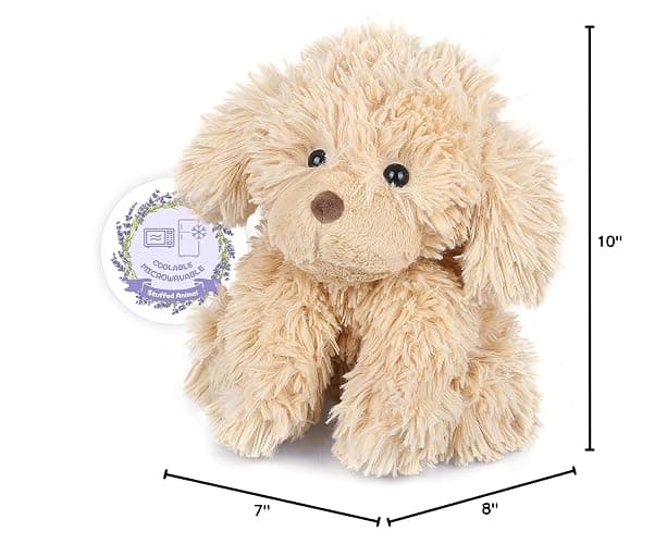 SuzziPals Heatable & Coolable Golden Retriever Stuffed Animal Heating Pad | Microwavable Dog Plush for Period Cramps, Lavender Scented, Stress Relief, Soft & Huggable, Bedtime Buddy, Great Gift thumbnail 3