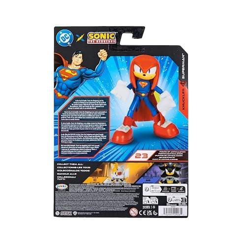 DC X Sonic Collectable Action Figures Shadow as Batman, Tails as Cyborg, Knuckles as Superman Featuring Highly Articulation Figures with Dynamic Posing thumbnail 8