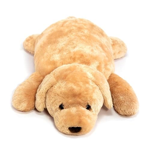 Royal Brooks Giant Stuffed Dog, Golden Retriever Plush Hugging Toy | Extra Large Soft Body Pillow for Kids, Huggable Golden Retriever Design, Cuddly Companion for Boys & Girls thumbnail 2