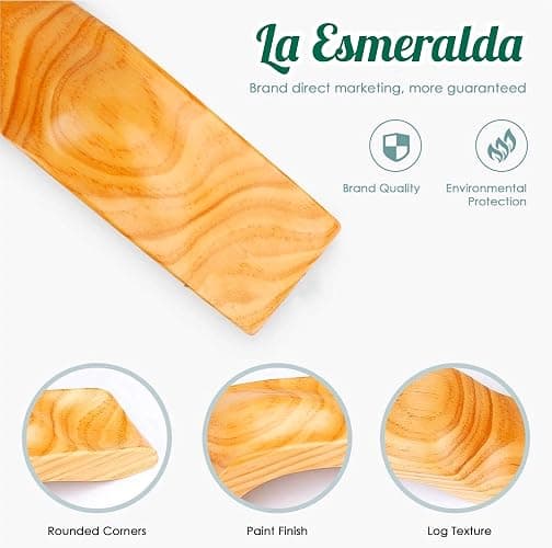 La Esmeralda Ballet Professional Wooden Pine Foot Stretchers Set for Dancers, Elastic Stretch Band, Two Pads, Leg Strap, Carry Bag and Gift Box. thumbnail 6
