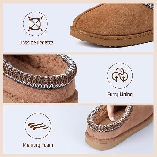 Gdazzio Women's Slippers Fuzzy Cozy Short Ankle Shoes Indoor and Outdoor Mules Furry Warm House Slippers for Woman Cute Fluffy Clogs thumbnail 3