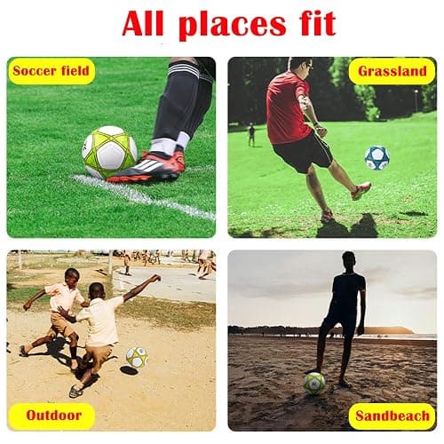 AYANICA Soccer Ball Size 3,4,5 Soft PU for Practice Training Gift Boys Girls Kid Come with Pump and Needle thumbnail 5