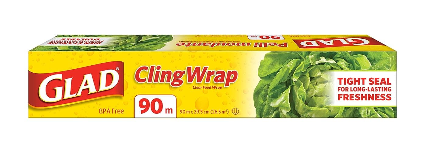 Glad ClingWrap Plastic Wrap, 90 Metre Roll, Made in Canada of Global Components - Image 1