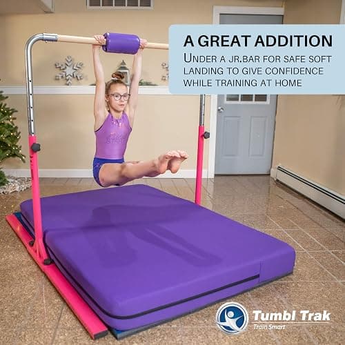 Tumbl Trak Home Practice Mat, 4 ft x 6 ft x 6 in, Soft Pillow Mat, Thick Gymnastics Landing Mat for Home thumbnail 4