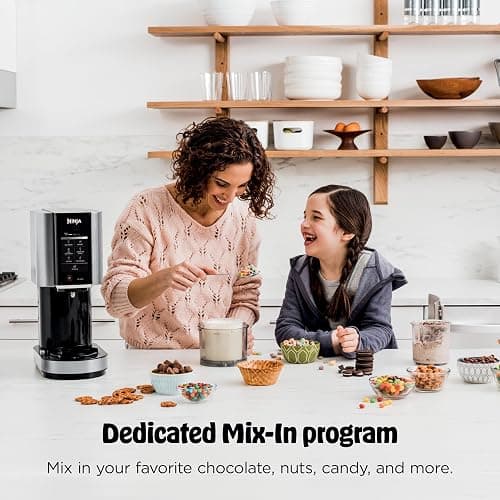 Ninja CREAMi | Ice Cream Maker Bundle | Includes (4)16 oz. Tubs for Gelato, Mix-ins, Milkshakes, Sorbet, Smoothie Bowls & More| 7 One-Touch Programs| Compact Size| Perfect for Kids | Silver thumbnail 6