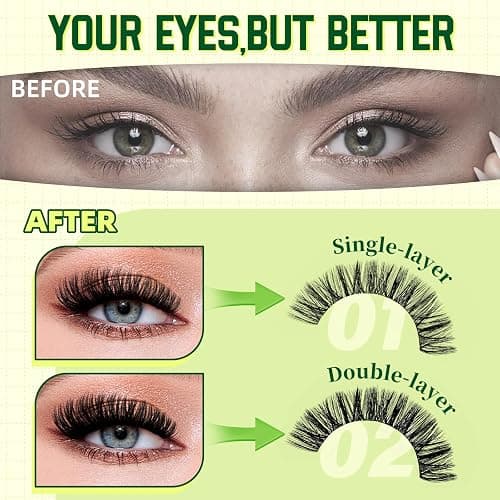 KEYYOU Lash Clusters Kit 144pcs Thick Volume D Curl Eyelash Clusters Lash Extension Kit with Mascara Brush Bond and Seal Glue Remover Applicators and Brush for DIY Lash Extensions (Y02) thumbnail 2