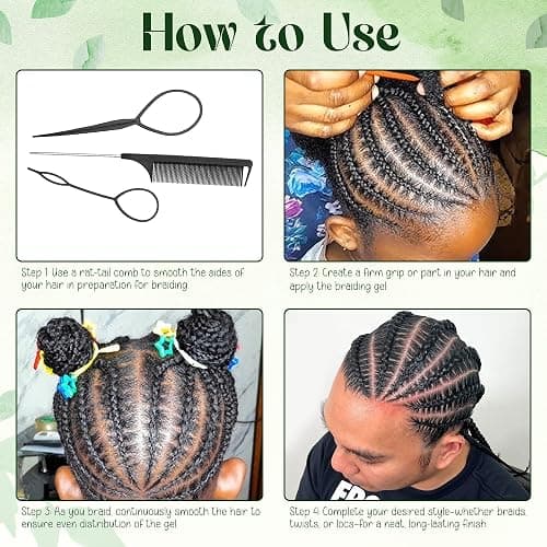 KAGA Pure O Natural Neatbraid Beauty Professional Conditioning Shining Gel 64oz / 4LB (64 Ounce) thumbnail 5