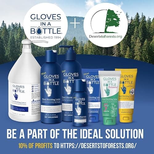 Gloves In A Bottle Shielding Lotion – Long-Lasting Barrier Moisturizer for Dry, Cracked Hands & Sensitive Skin | Non-Greasy, Fragrance Free Lotion | Safe for Men, Women & Babies 6 Months+ | 8 oz thumbnail 9