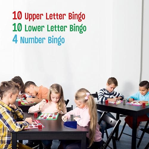 Alphabet Bingo Game, Uppercase/Lowercase/Number Bingo Game ABC and 123 Bingo Board Game for Kindergarten and Preschool Kids 4-8, Perfect for Classroom & at Home thumbnail 7