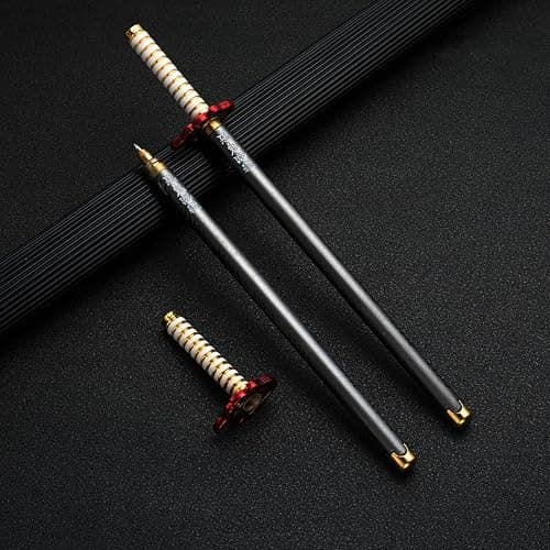 Larmuroki Samurai Sword Pen - Samurai Sword Katana Model, Anime Sword Pen, 8 Inches Anime Signature Pen, Comes with a Ball Point Pen Refill and a Sword Stand thumbnail 5