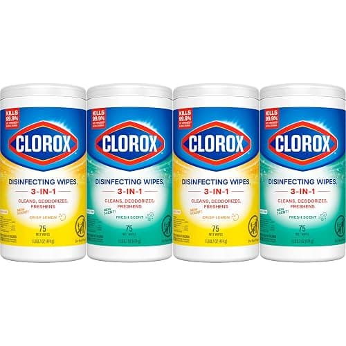 Clorox Disinfecting Cleaning Wipes Variety Pack, 75 Count Each, Pack of 4 (Package May Vary) thumbnail 8