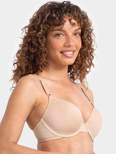 Fruit of the Loom Womens Smooth Cotton T-Shirt Bra - Ultra-Soft, Flexible, and Invisible Under Tees thumbnail 2