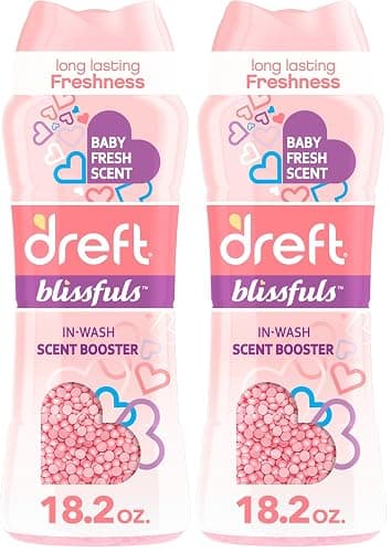 Dreft Blissfuls In-Wash Laundry Scent Booster Beads, Baby Fresh Scent, 18.2 oz (Pack of 2) - Image 1