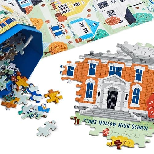 Hallmark Gilmore Girls 1,000-Piece Jigsaw Puzzle (Stars Hollow Map) Mom Gift for Mother's Day thumbnail 6