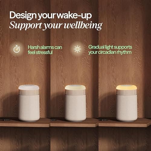 BLUEAIR Air Purifier & Sunrise Alarm Clock for Bedroom, Nursery – HEPA, HEPASilent™, Wake-Up Light, White Noise & Soothing Sounds for Natural Sleep, USB-C, Mini Restful thumbnail 3
