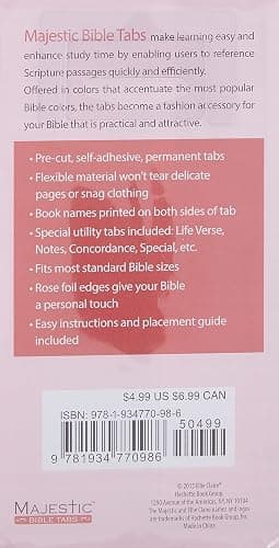 Majestic Rose Nouveau Bible Tabs (Majestic™ Bible) thumbnail 2