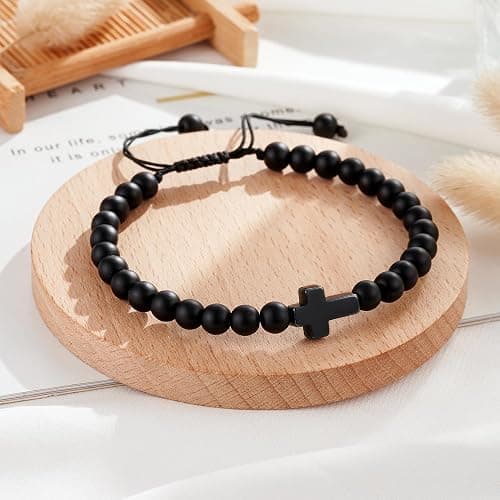 Tarsus Cross Bracelet for Men Teens, Cross Jewelry Christian Gifts for Easter, Christmas, Birthday, Religious ... thumbnail 5