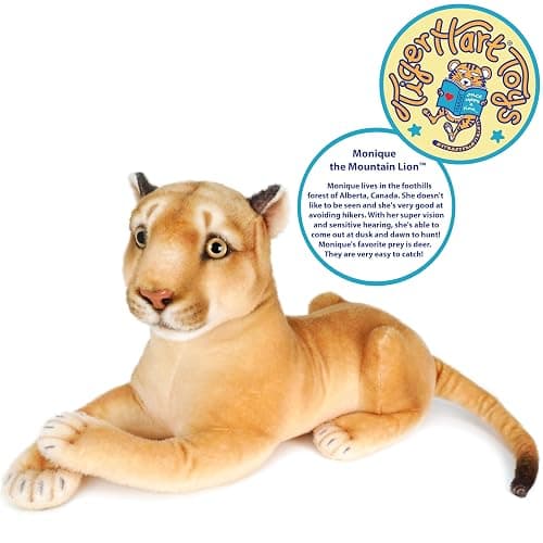 TigerHart Monique The Mountain Lion - 18 Inch (Tail Measurement Not Included) Stuffed Animal Plush thumbnail 4