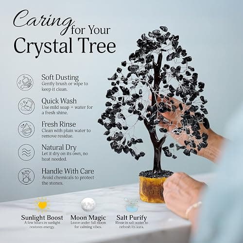 Black tourmaline crystal tree thumbnail 7