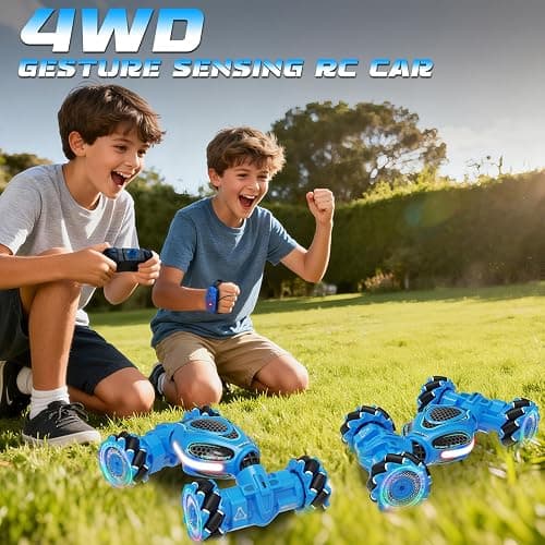 UFOLED Gesture Sensing RC Stunt Car, Remote Control 2.4GHz 4WD Hand Controlled Car Toys for Boys and Girls Ages 6-12, 360° Rotating Drift RC Cars with Lights and Music, Ideal Birthday and Xmas Gift thumbnail 3