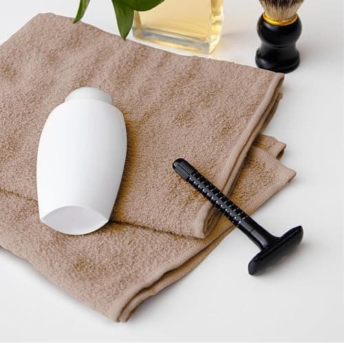 Avalon Towels Salon Towel - Beige Hand Towels Bulk Pack of 24 - 100% Cotton Absorbent Spa, Facial & Gym Towel for Working Out - 16x27 Inches (Not Bleach Proof) thumbnail 2