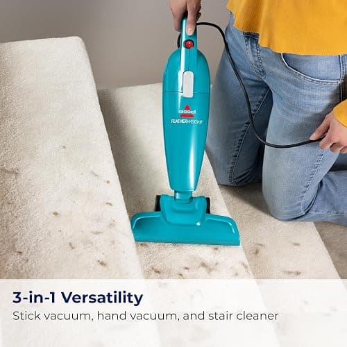 Bissell Featherweight Stick Lightweight Bagless Vacuum with Crevice Tool, 2033, One Size Fits All, Blue thumbnail 5