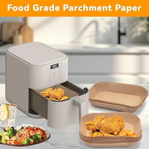 Parchment Paper for bella 4Qt Slim Air Fryer, 200pcs Air Fryer Liners for bella 6Qt Slim Air Fryer thumbnail 2