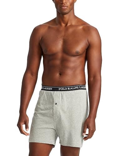 POLO RALPH LAUREN Men's Classic Fit Cotton Knit Boxers, 3 Pack thumbnail 2