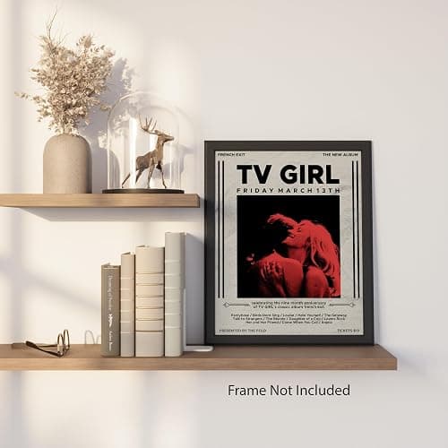 French Exit March 13 Retro Release - Tv Girl Poster - French Exit Poster - Tv Girl Room Decor for Bedroom - Trendy Wall Posters for Teen Girls - Unframed 8x10 Print - Vintage Aesthetic Music Art thumbnail 7