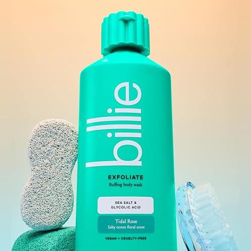 Billie Exfoliating Womens Body Wash, 18 fl oz, Sea Salt & Floral Scent, Vegan, Cruelty Free - Exfoliating - 18 Fl Oz (Pack of 1) thumbnail 3