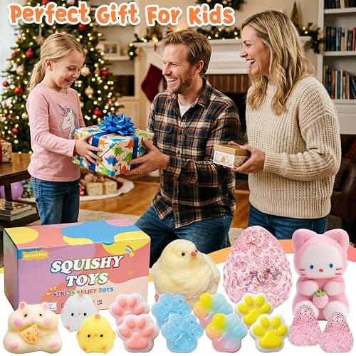 16PCS Squishy Fidget Toys,Kawaii Squishies Stress Relief Squeeze Toys Kit | Cute Squishy's Sensory Toys for Desk,Office,Party Favors,Classroom Prize Birthday Gifts Bag Stocking Stuffers thumbnail 6