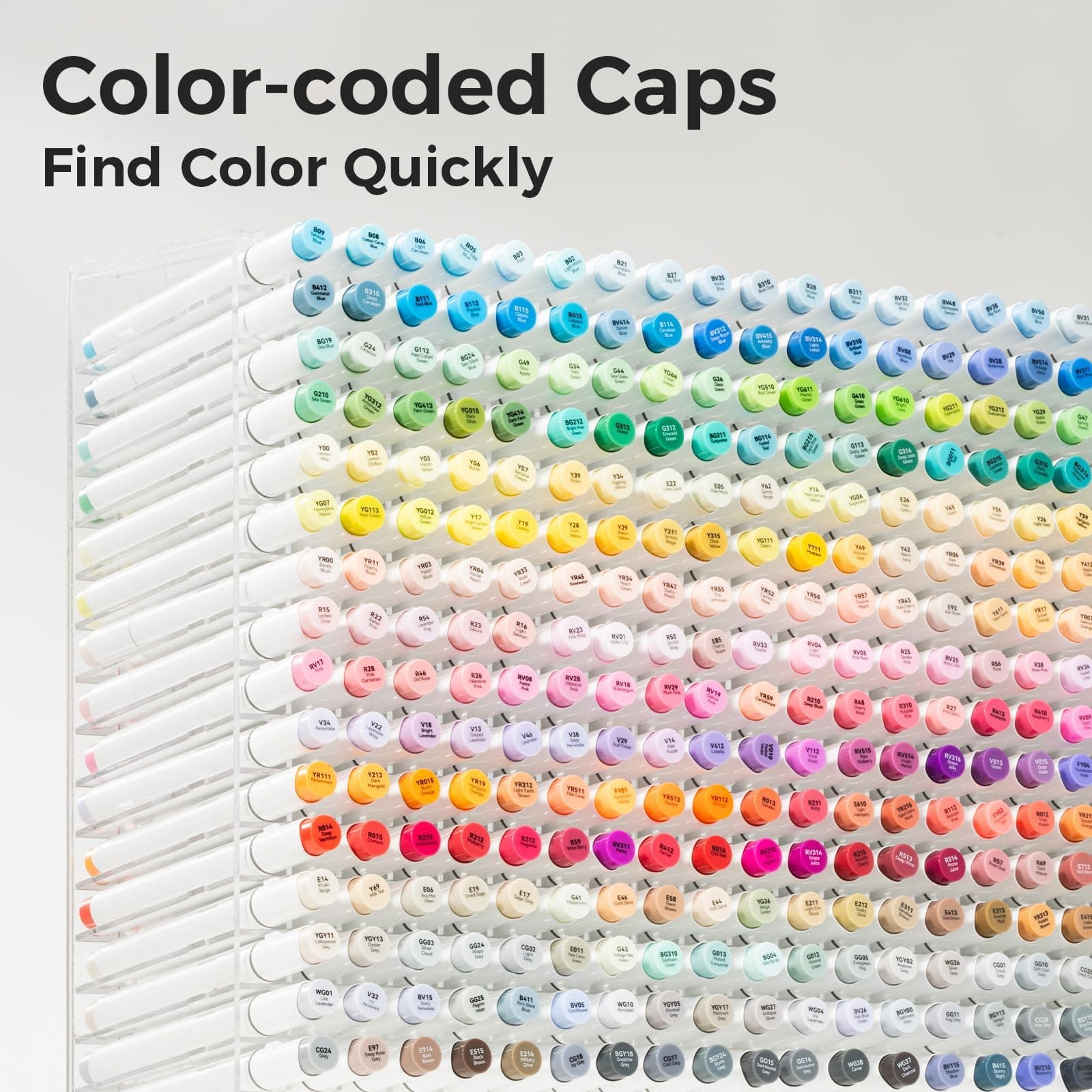 Ohuhu Alcohol Art Markers Set, 216-color Double Tipped Brush & Chisel Sketch Marker, Alcohol-based Brush Markers, Comes w/ 1 Blender for Sketching, Adult Coloring, and Illustration -Honolulu Series thumbnail 5