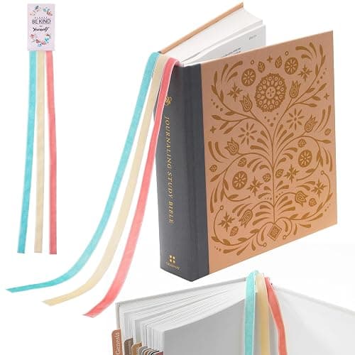 Mr. Pen- Bible Bookmark Ribbons, 3 Pack, Bible Ribbons Bookmarks, Ribbon Bookmark Ribbon Book Markers for Bibles, Christmas Gift - Image 1