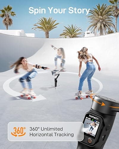 hohem iSteady V3 Ultra Gimbal Stabilizer for iPhone, Phone Gimbal with AI Auto Tracking, Detachable Touchscreen Remote, Built-in Extension Rod, Tripod, Fill Light, for Vlog, Travel, Pet, Fitness thumbnail 5