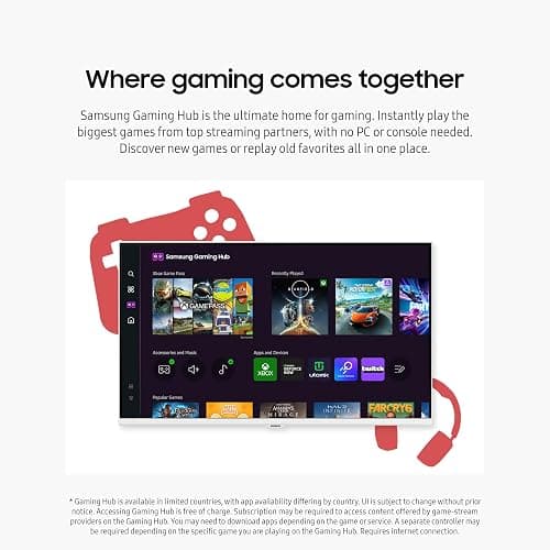 SAMSUNG 32-Inch M5 (M50D) Series FHD Smart Monitor with Streaming TV, Speakers, HDR10, Gaming Hub, Multiple Ports, Workout Tracker, Vision Accessibility Tools, LS32DM501ENXZA, 2024 thumbnail 5