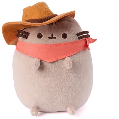 GUND Pusheen Cowboy Squisheen 6-Inch Squishy Plush Toy; Ages 8+ | Promotes Exciting Character Roleplay, Early Sensory Discovery, and Creative Storytelling; Soft, Comforting, Collectible Plush - Image 1