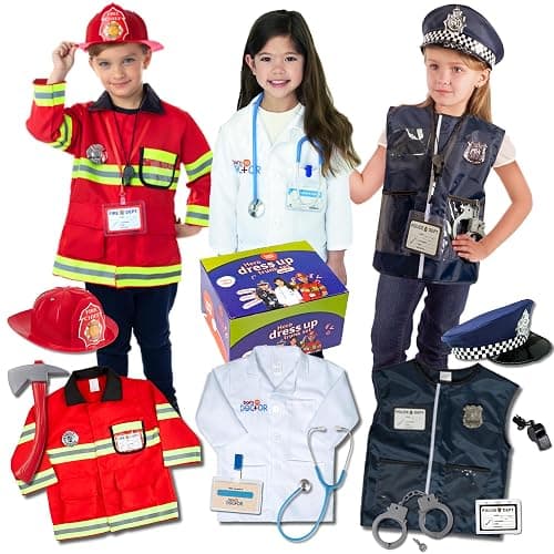 Born Toys Toddler Dress Up Clothes for Little Girls & Boys Ages 3-7, Pretend Play Toys - Image 1