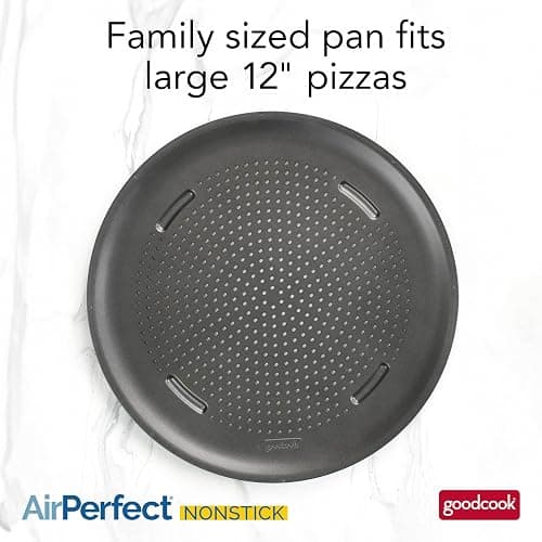 GoodCook AirPerfect Nonstick 16” Pizza Pan – Pizza Tray for Oven, Perforated Round Pizza Pan, Carbon Steel Baking Pan, Homemade, Frozen & Leftover Slices thumbnail 2