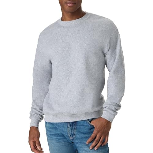 Hanes Men's Sweatshirt, EcoSmart Fleece Crewneck Sweatshirt, Big & Tall Available, 1 or 2-Pack - Image 1