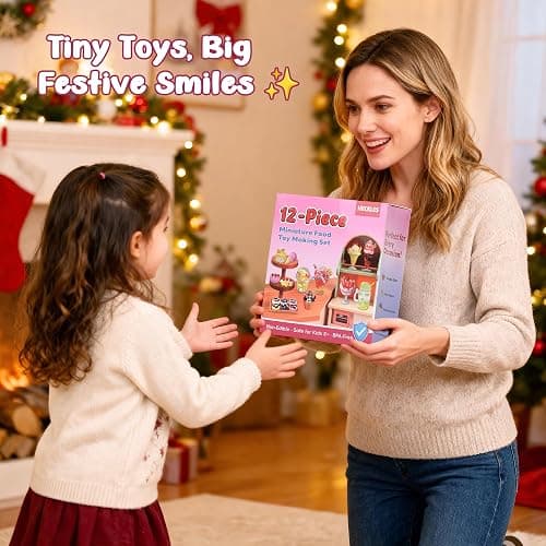 12-Piece Miniature Food Toy Making Set - DIY Tiny Play Food for Kids 5+ | Non-Edible, Pretend Kitchen Play for Little Chefs | Birthday Gifts and Party Favors to Spark Creativity and Imagination thumbnail 7