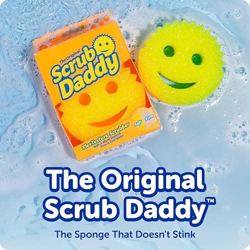 Scrub Daddy Color Sponges - Scratch-Free Multipurpose Dish Sponges for Kitchen, Bathroom & Household Cleaning - Made with BPA-Free Polymer Foam (3 Count) thumbnail 2