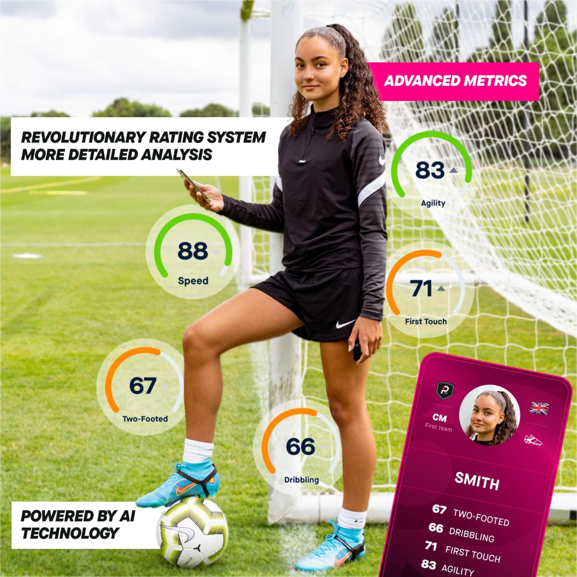 Playermaker 2.0 Smart Soccer Tracker for Cleats, 25+ Technical & Physical Soccer Training Metrics, 12 Month Access to Playermaker Technology App, Next-Level Precision Beyond GPS Trackers, Medium thumbnail 3